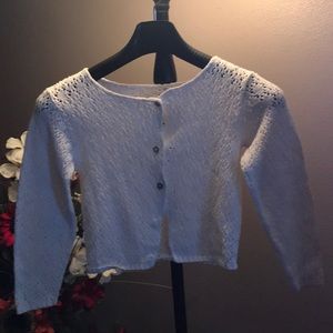 White cardigan sweater girls XLarge